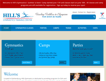 Tablet Screenshot of hillsgymnastics.com